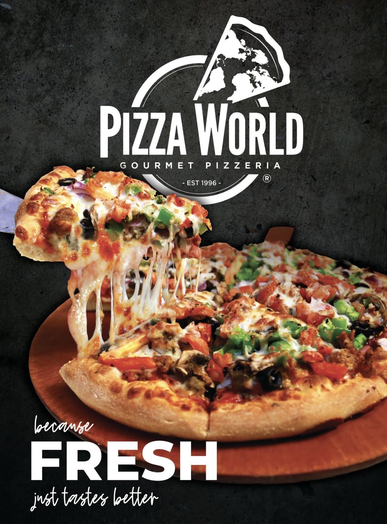 Cape Fair Marina - Pizza World takeout, dine-in, and delivery to your dock - meat lovers pizza